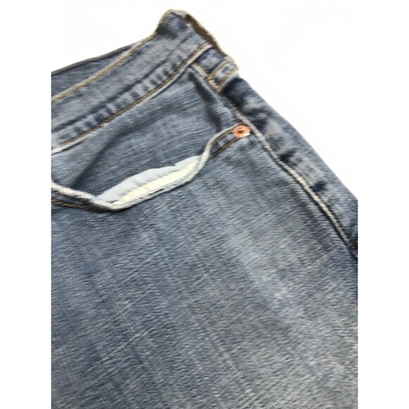 VTG Levi's Denim Skirt Womens Size 14 Button Fly A-Line Pockets 90s Y2K - Picture 5 of 8